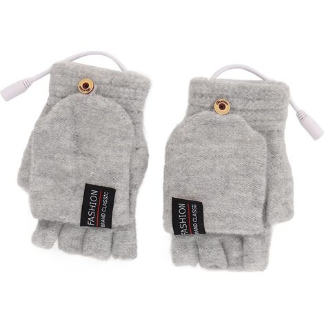 Chauffants USB, Chauffage Double Face avec Prise USB pour la Saisie de Jeux en Extérieur et en Intérieur, Chauds Demi-Mains pour l'hiver et L'automne (1/5)