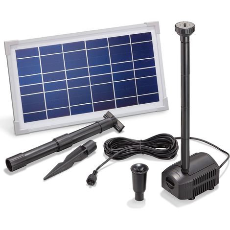 esotec Teichpumpe Wasserspiel Solar-Springbrunnen Kit 8/380 PRO Set 101910