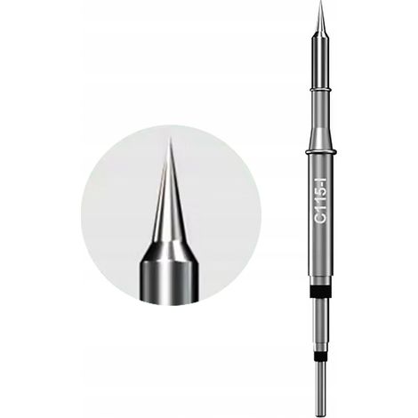 Punta di Saldatura C115-I con Riscaldatore Integrato – Compatibile con Saldatori YIHUA, JBC, I2C, SUGON, AIXUN  Precisione e Durata