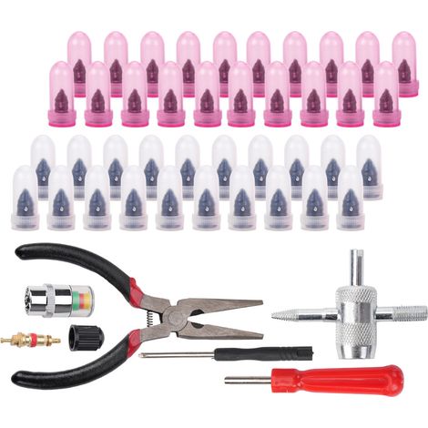 Tire Repair Kit for Cars, Motorcycles, and Electric Bikes - TC076 (20 Small Tires + 20 Large Tires + Installation Tools) (1/3)