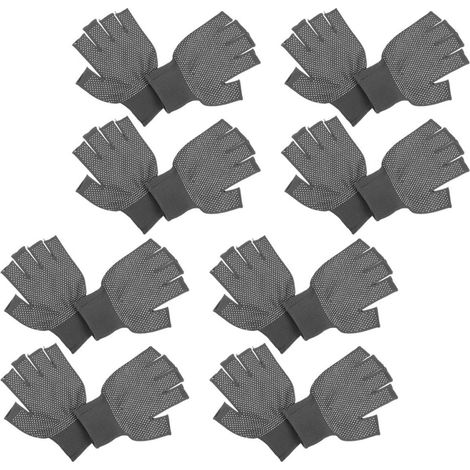 Atmungsaktive Fingerlose Arbeitshandschuhe 8 Paar mit