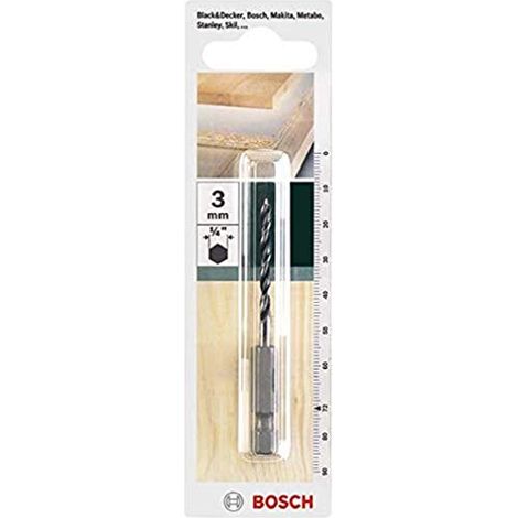 Bosch 2609255147-3millimetri punta per legno diametro esagonale gambo