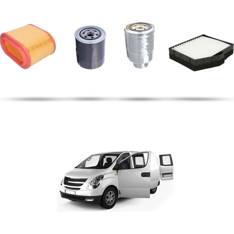 Kit tagliando 4 filtri compatibile con Hyundai H1 Starex 2.5 TCi 73kw dal 1999 (1/5)