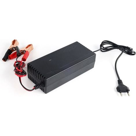 Chargeur Batterie Phosphate Fer 14.6V 10A pour Énergie Solaire Stockage Scooter Voiture 12.8V 4S Prise UE (1/4)