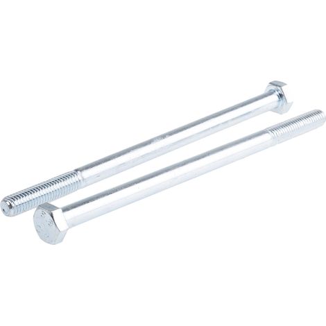 Vis à tête hexagonale, Acier Galvanisé brillant, M8 x 140mm ( Prix pour Sachet de 25 ) (1/2)