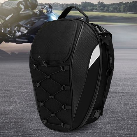 Sac de casque étanche à double usage, queue de moto 30L-40L, boîte à outils, siège arrière, sac à dos de grande capacité pour cavalier, accessoires de moto (1/5)