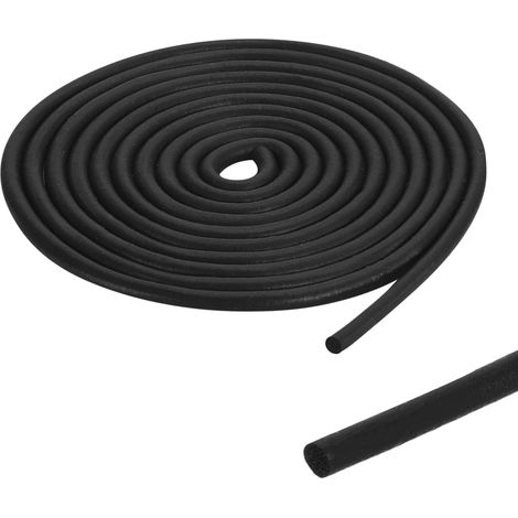 Bande D'Étanchéité En Mousse De Caoutchouc, 0.24" 15Ft Bande D'Étanchéité EPDM Pour Joints Et Fissures, Remplissage De Fissures, Joint DIY, Noir (1/5)