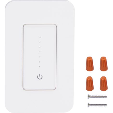 Interrupteur variateur WiFi Ortviai EDM-00AA-US tactile LED 250W (1/5)