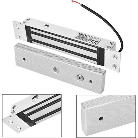 Serrure De Porte Magnétique 180 Kg, Système De Contrôle D'Accès Électromagnétique, Serrure De Sécurité Intégrée À Ventouse Électromagnétique (1/5)
