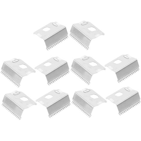 Lame de Remplacement Coupe Facile et Propre Bord Dentelé en Acier Inoxydable 10 Pièces Compatible Universellement pour Coupeur de Ruban Adhésif pour Stockage et Expédition (1/5)