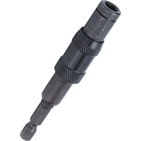 Rallonge de tournevis multi-angles réversible, rallonge rapide universelle pour perceuse et tournevis, rallonge à embout hexagonal autobloquante, noire (1/5)