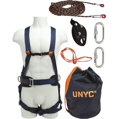 Comfort T.1 FRENEHARD Gurtzeug-Set 10m Seil + 2 Verbinder + Ring Gurtband + Tasche - QSFEPI101/105