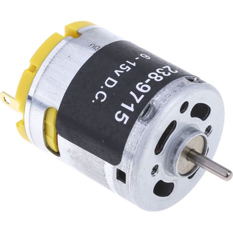Moteur à courant continu RS PRO, 6  15 V., 5,75 W, 10 668 tr/min, dia. de l'arbre 2.31mm ( Prix pour 1 ) (1/3)