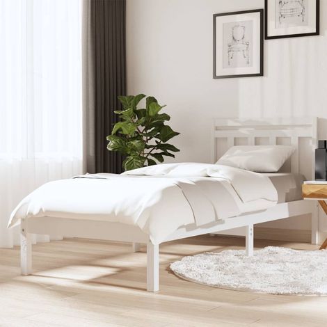 Estructura de cama madera maciza de pino  100x200 cm