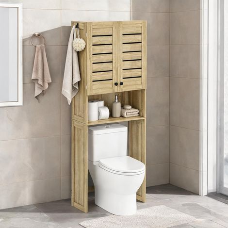 Meuble de salle de bain chêne en MDF 67 x 31,5 x 190 cm (1/5)