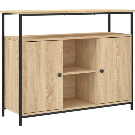 Credenza cassettiera cassettiera mobile contenitore organizer cucina soggiorno soggiorno Sonoma 100 x 35 x 80 cm derivati del legno marrone 020031462