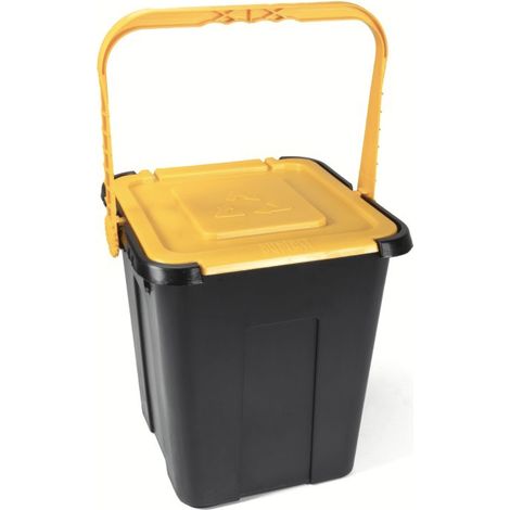 Bidone bidoncino pattumiera plastica raccolta differenziata rifiuti giallo 20 lt 076du