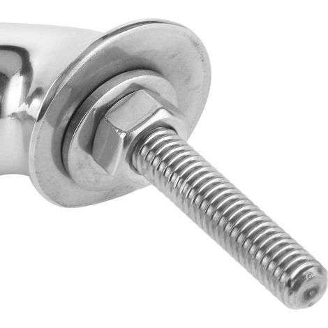 Poignée de maintien ovale robuste en acier inoxydable pour applications marines, verrou universel, anneau de traction, poignée de maintien, poignée ovale pour trappe/pont (9 pouces 230 mm) B (9 pouces (1/4)