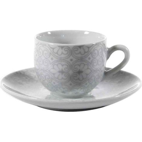 Tazza Caffe Porcellana Damasco Pz 6 Passionecasa