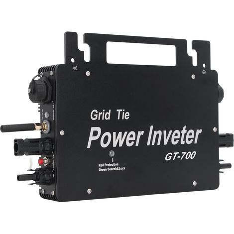 Onduleur Micro 700W Monophasé Solaire Connecté WiFi, DC vers AC 230V Prise EU, Mini Onduleur de Réseau pour Panneaux Photovoltaïques (1/5)