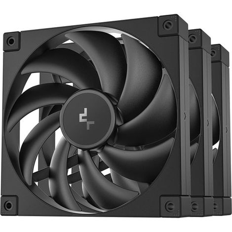 Set ventole 140x140 DeepCool per case 140mm Nero 3pz [R-FD14-BKNPN3-G]