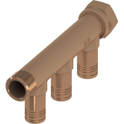 TECElogo-Push UNIVERSAL Verteiler, Rotguss/Siliziumbronze, (1/4)