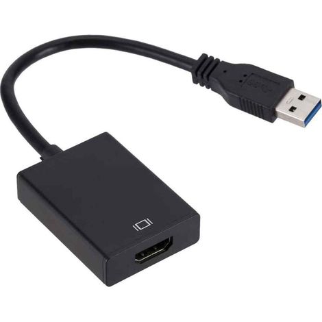 Adaptateur USB 3.0 vers HDMI, vidéo HD 1080P Convertisseur d\\adaptateur USB vers HDMI compatible avec un ordinateur portable HDTV (1/5)