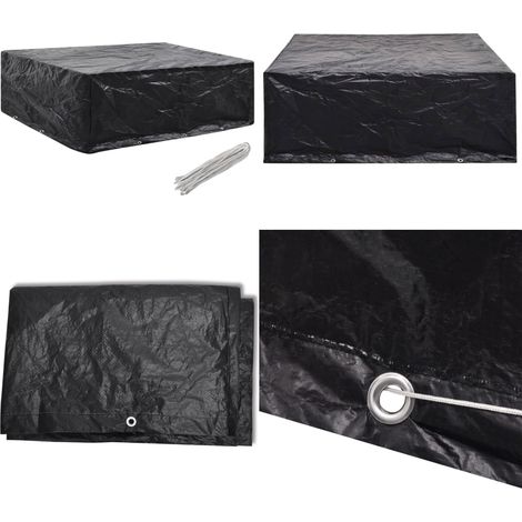 Gartenmöbel-Abdeckung 8 Ösen 250x210x90 cm - Gartendecke - Gartenmöbelschutz - UV-Schutz - Wasserfeste Abdeckung - Gartenmöbelüberdachung - Home & Living (1/5)