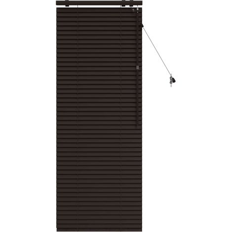 Persiana Veneciana Marrón Oscuro 65 x 160 cm 35 mm vidaXL