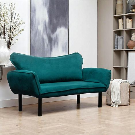 Banquette-lit bleu canard - ultra-compact, LUCCA (1/5)
