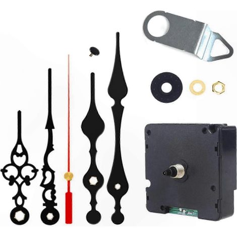 Geräuschloses DIY-Uhrwerk-Set mit Funksteuerung und DCF-Signalmodus. Enthält 2 Zeigersätze für Bastelprojekte. (1/4)