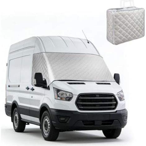 Housse de pare-brise avant pour Ford Transit Van MK8 MK9 2014-2026, imperméable, thermique, contre la neige, la glace, la poussière, le soleil (1/5)