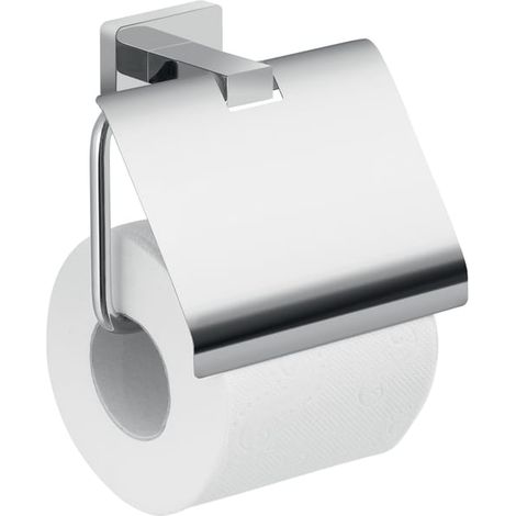PORTE-ROULEAU AVEC COUVERCLE EN MÉTAL CHROMÉ (1/3)