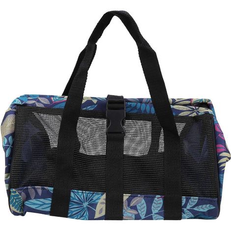 Sac à outils de jardin multifonctionnel et respirant, sac de rangement portable pour outils de pêche et de maison, motif floral bleu (1/5)