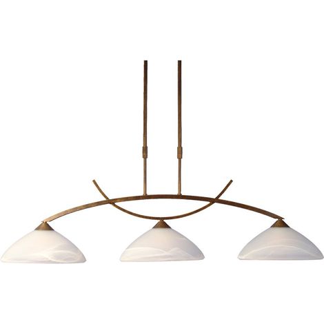 Lampe suspendue salle à manger Verona 1 Brun bronze à 3 lumières - 2477-21-51 (1/3)