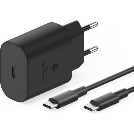 Chargeur rapide USB-C 25 W pour Samsung Galaxy A13 4G, A33, A53 5G, S21, S21 Ultra, S21 Plus, S21 FE 5G, S22, A94 (1/4)