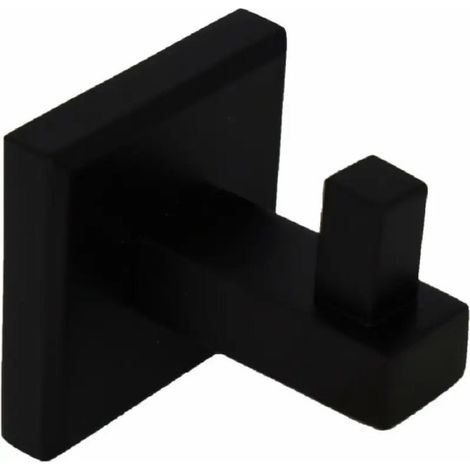 Trade Shop - Single Hook Anexo De Pared Soltero Steel Matt Black Color Nk109 Mm -