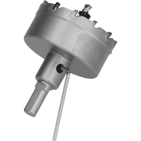Scie cloche à dents en carbure, ouvre-trous TCT robuste, adaptée aux plaques en acier inoxydable jusqu'à 60 mm d'épaisseur. (1/5)