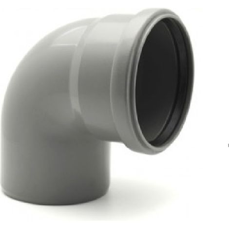 Curva 90° diam. 50 mm per tubo scarichi domestici 2 pezzi (1/3)