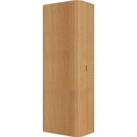Colonne de salle de bain suspendue en bois massif - Naturel clair - H110 cm - BULMAS