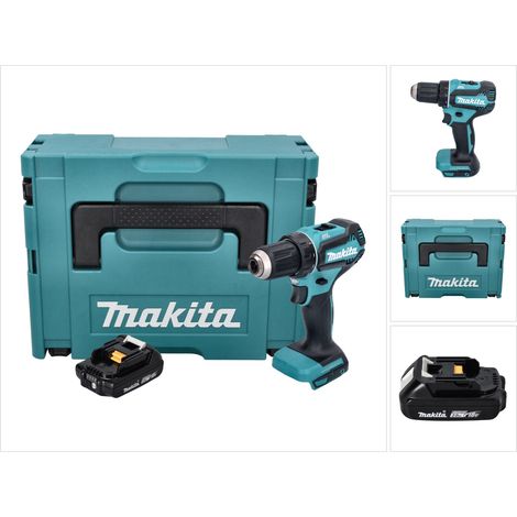 Makita DDF 485 A1J Akku Bohrschrauber 18 V 50 Nm Brushless + 1x Akku 2,0 Ah + Makpac - ohne Ladegerät