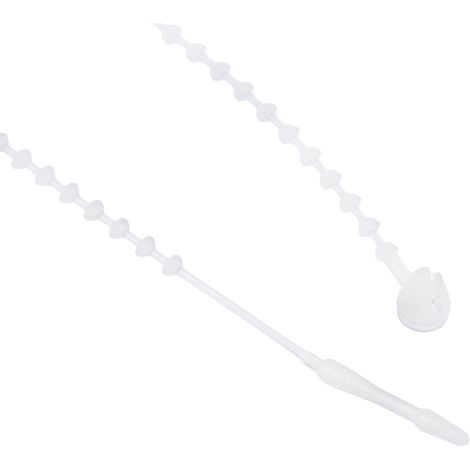 Serre-câble RS PRO Blanc en Nylon 66, 143mm x 1,8 mm ( Prix pour Sachet de 1000 )