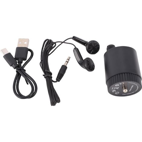 Dispositif de Détection de Fuite D'eau, Amplificateur de Son de Détecteur de Fuite, Pénétration 13 000X avec Batterie Rechargeable de 200 MAh pour Tuyaux, Murs, Sols (1/5)
