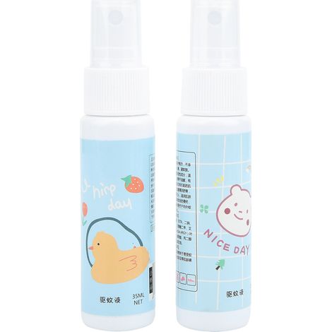 2 Pièces 35ml Anti-Moustiques Portable Spray Répulsif Enfant Adulte - Lot (1/5)
