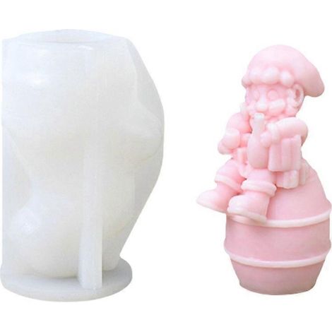 Moules en silicone pour bougies, savons, décorations en plâtre et résine époxy