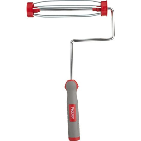 ProDec 9 pollici x 1,75" impugnatura morbida telaio per rullo per verniciatura professionale per uso intensivo con attacco a vite per pali di prolunga, 9" x 1,75" gabbia a 5 fili
