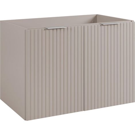 Mobile da bagno, Cashmere + maniglia argento, 80 x 57 x 46 cm (1/4)