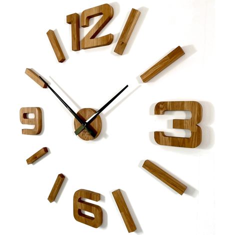 Wanduhr aus Eichenholz EKO 130 cm (1/5)
