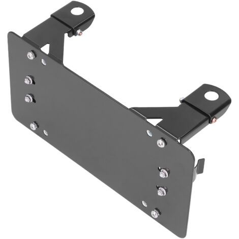 Kennzeichenhalter aus Stahl für Seilwinde mit Rolle und wasserdichter Halterung, Autozubehör für Geländewagen. (1/5)