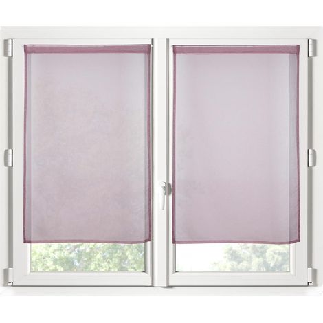 Paire de Rideaux Voile 70 x 200 cm Brise bise blush